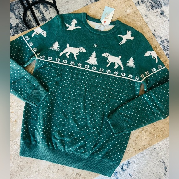 NWT Class Club Dog & Duck Intarsia Winter Pullover Christmas Sweater Sz 18-20 - Picture 11 of 11